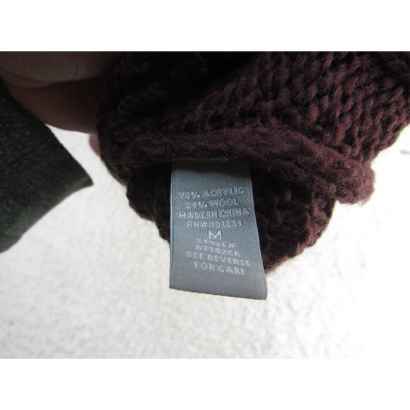 Charlotte Russe Maroon Sweater Size Medium - Picture 5 of 8